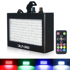 Halloween Strobe Light, Ultra Bright RGB LED Strobe Lights Metal Case , Soun...