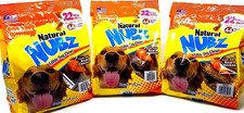 3 Pack Nylabone Natural Nubz Edible Dog Chews Chicken 22 Count 2.6 lb each Large