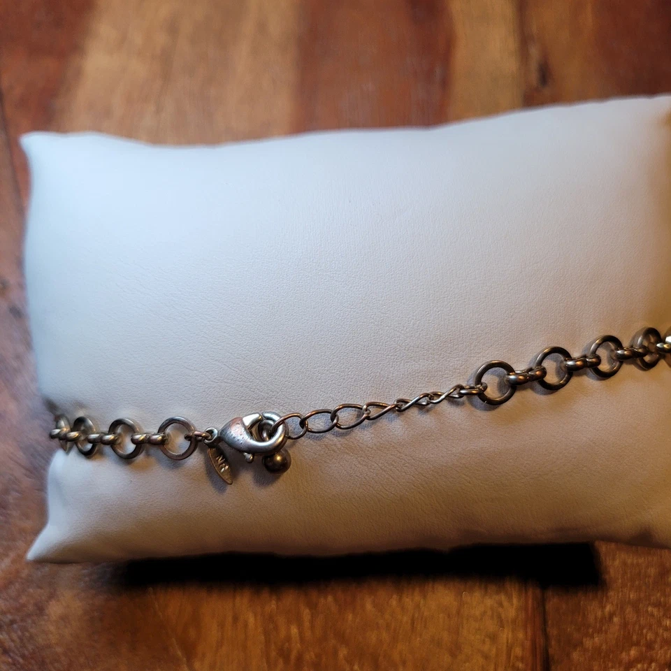 Encantadora pulsera de tobillo de cadena con cuentas piedra lunar colgante joyería tobillera vintage Foto 3 de 4