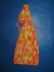 Vintage Barbie Halter Dress #8680 Rock Flowers Variation