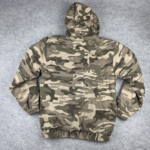 RedHead Camouflage Jacket Size Small Quilted Lined Hideaway Hood Hunting - Picture 11 of 13