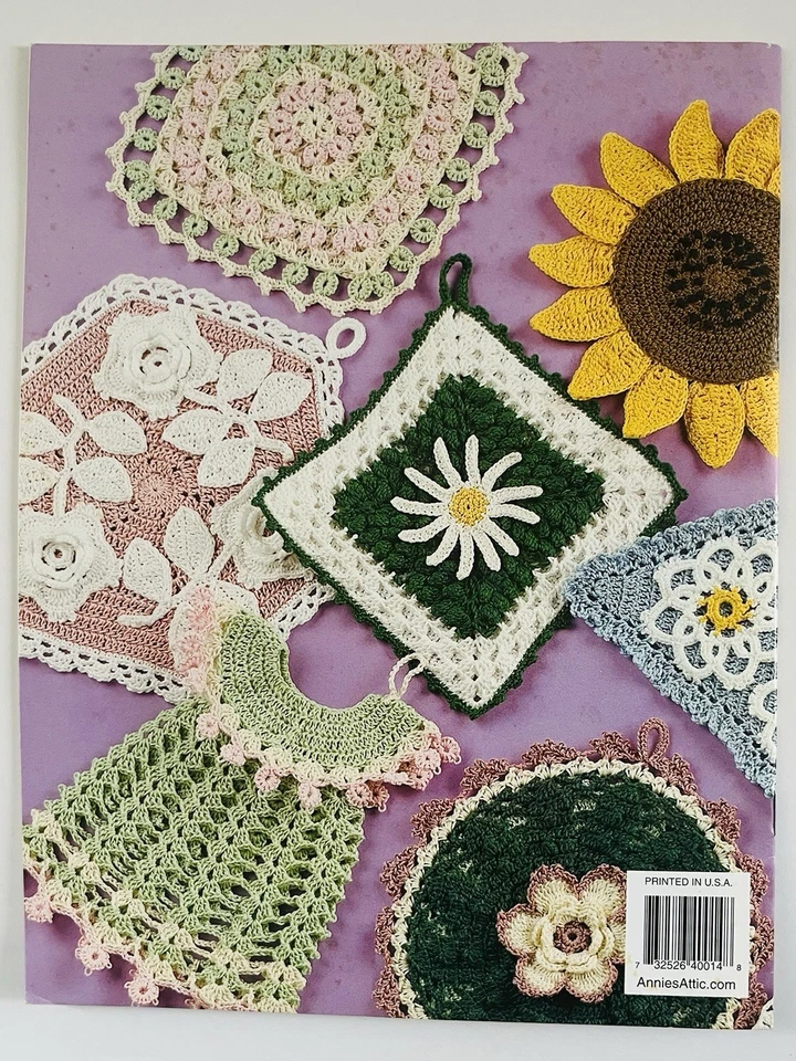 Annie's Attic Crochet - Baker's Dozen POT HOLDERS Book # 873717 (2003) - Image 2 of 2
