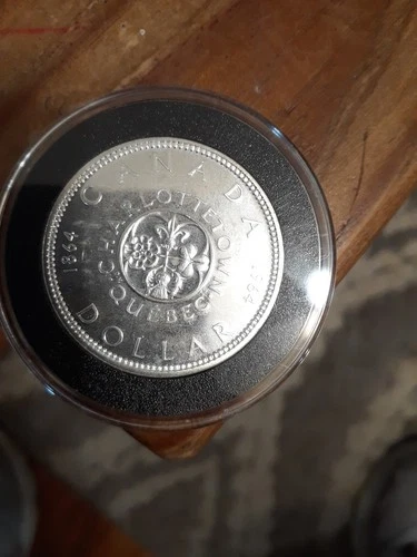 1964 Canada Silver Dollar, Proof-Like Uncirculated, Charlottetown 100 Years