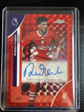 2025-26 Topps Chrome Premier League EPL Robbie Fowler Red Refractor Auto /5