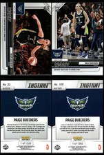 (2) 2025 Panini Instant WNBA Paige Bueckers ROOKIE CARDS SP Wings #33 & #100 RC