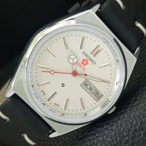 AUTOMATIC VINTAGE REFURBISHED SEIKO EXPO 70 6309A JAPAN MENS WATCH a441796-a