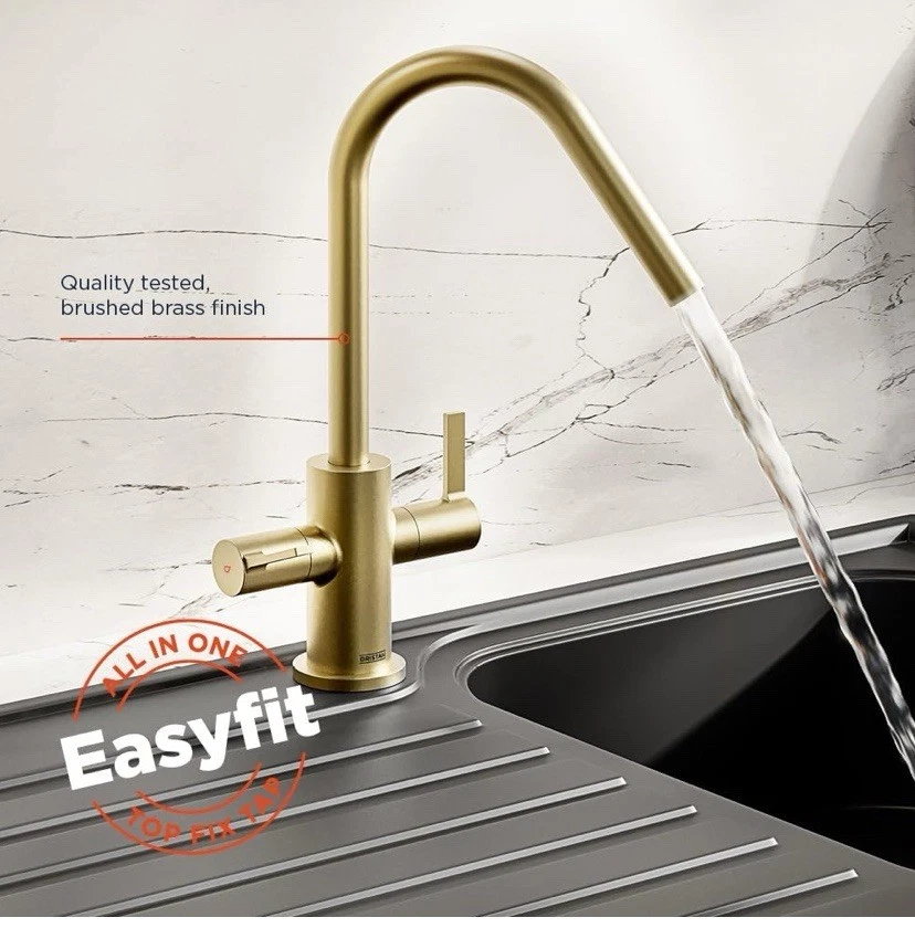 Bristan CSH EFSNK BB CashewEasyfit Monobloc Kitchen Sink Mixer Tap Brushed Brass - Image 2 of 4