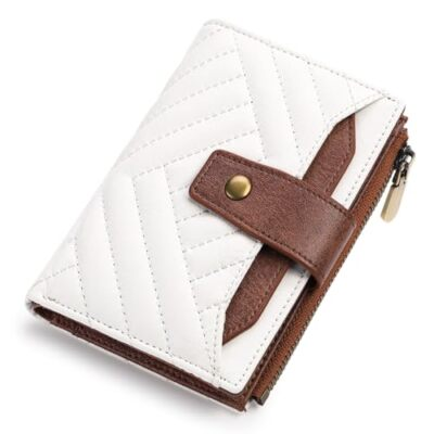 #ad #ad Small for Women Leather Bifold Compact RFID Blocking with ID Window Handbag Top $20.70