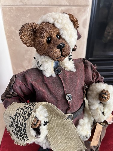 Boyds Bears NICHOLAI S CRUMPLETON #73104 Pappmaché Weihnachtsmann mit Liste/Spielzeugbeutel Neu mit Etikett🎄 - Bild 12 von 12