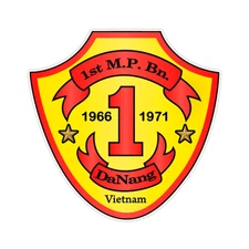 1st Military Police Battalion VIETNAM 1966-71 DaNang Bumper Sticker 5"