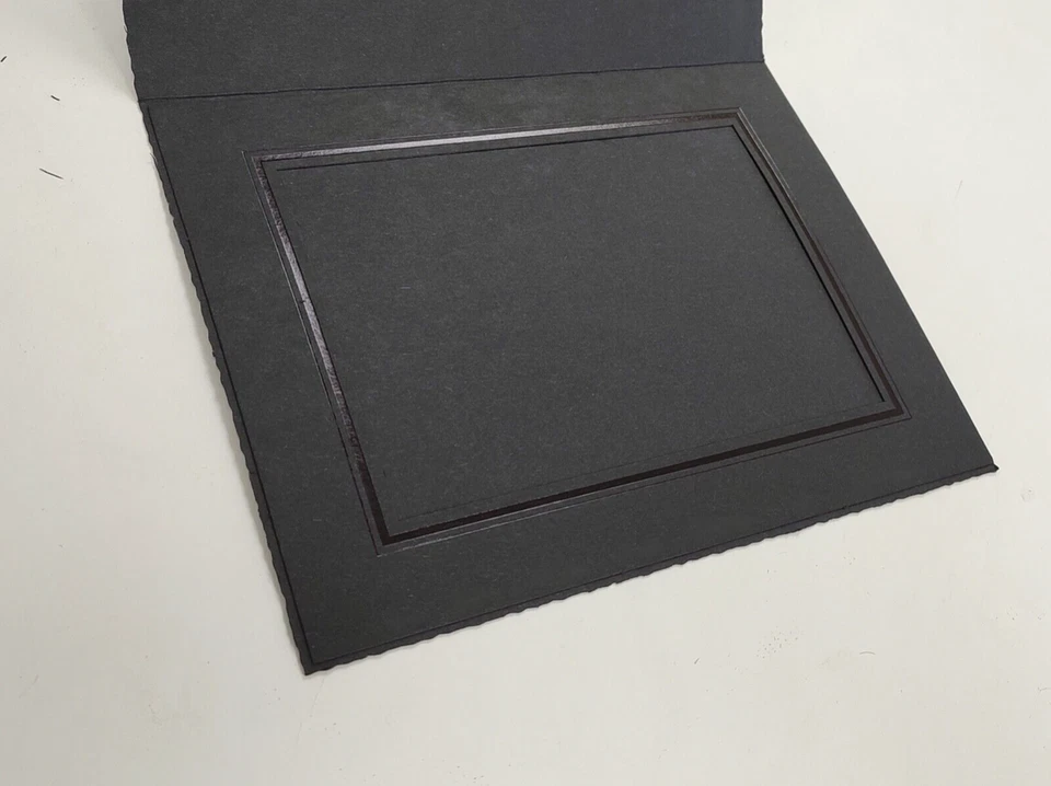 Carpetas de fotos - Tap 5x7 Carpeta retrato negra - Nuevo paquete de 250. Foto 2 de 4