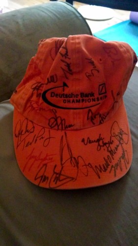PGA autographs,Hat,starting Times and Program from Deutsche Bank 05' Champ. - Picture 5 of 11