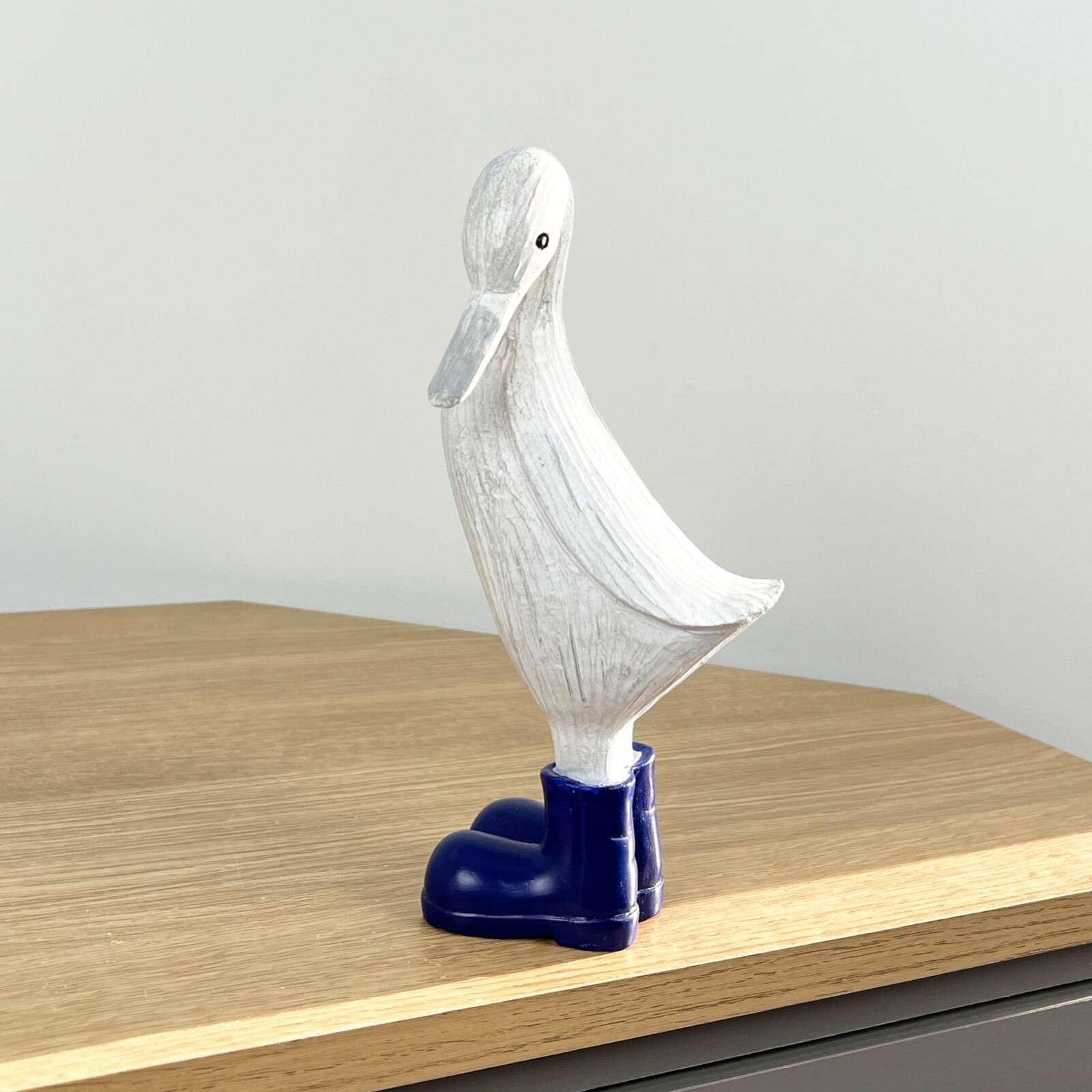Ornaments for Living Room Duck Wellies Boots Statue Animal Figure Home Decor