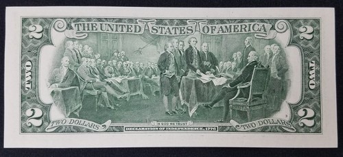 2017A $2 FANCY SERIAL NUMBER JUNE 23 2012 B-DAY ANNIVERSARY NOTE UNCIRCULATED - Picture 3 of 3