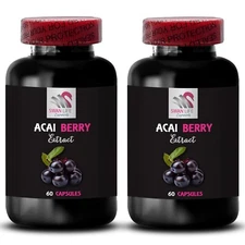 Energy focus - ACAI BERRY EXTRACT - Active support 2 Bottles 120 Capsules