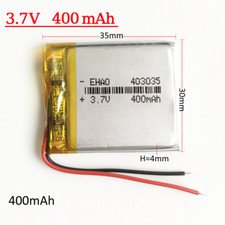 403035 3.7V 400mAh Lipo Li Polymer Rechargeable Battery For MP3 GPS Camera Mp4
