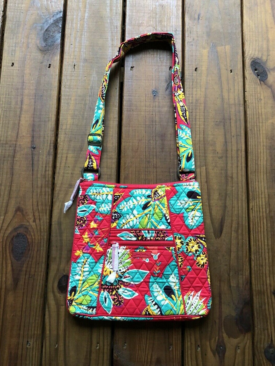 NWT Vera Bradley hipster rumba red tropical floral quilted  display picture 1