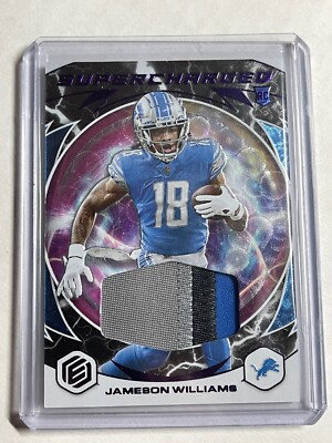 2022 PANINI ELEMENTS RC JAMESON WILLIAMS XENON SUPERCHARGED PATCH  /54 lions 3cl