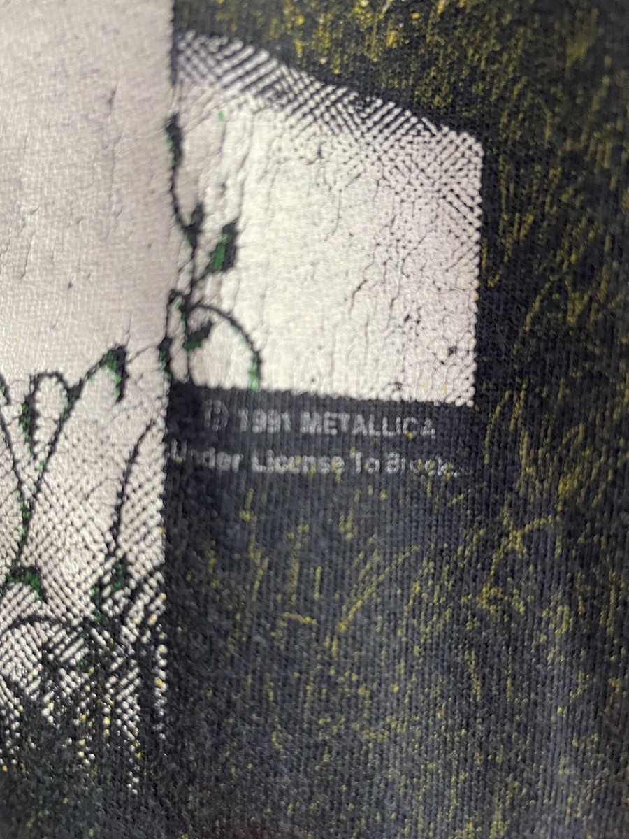 Vintge 1991 Metallica Album Collage tee XL Brockum Rare Band all