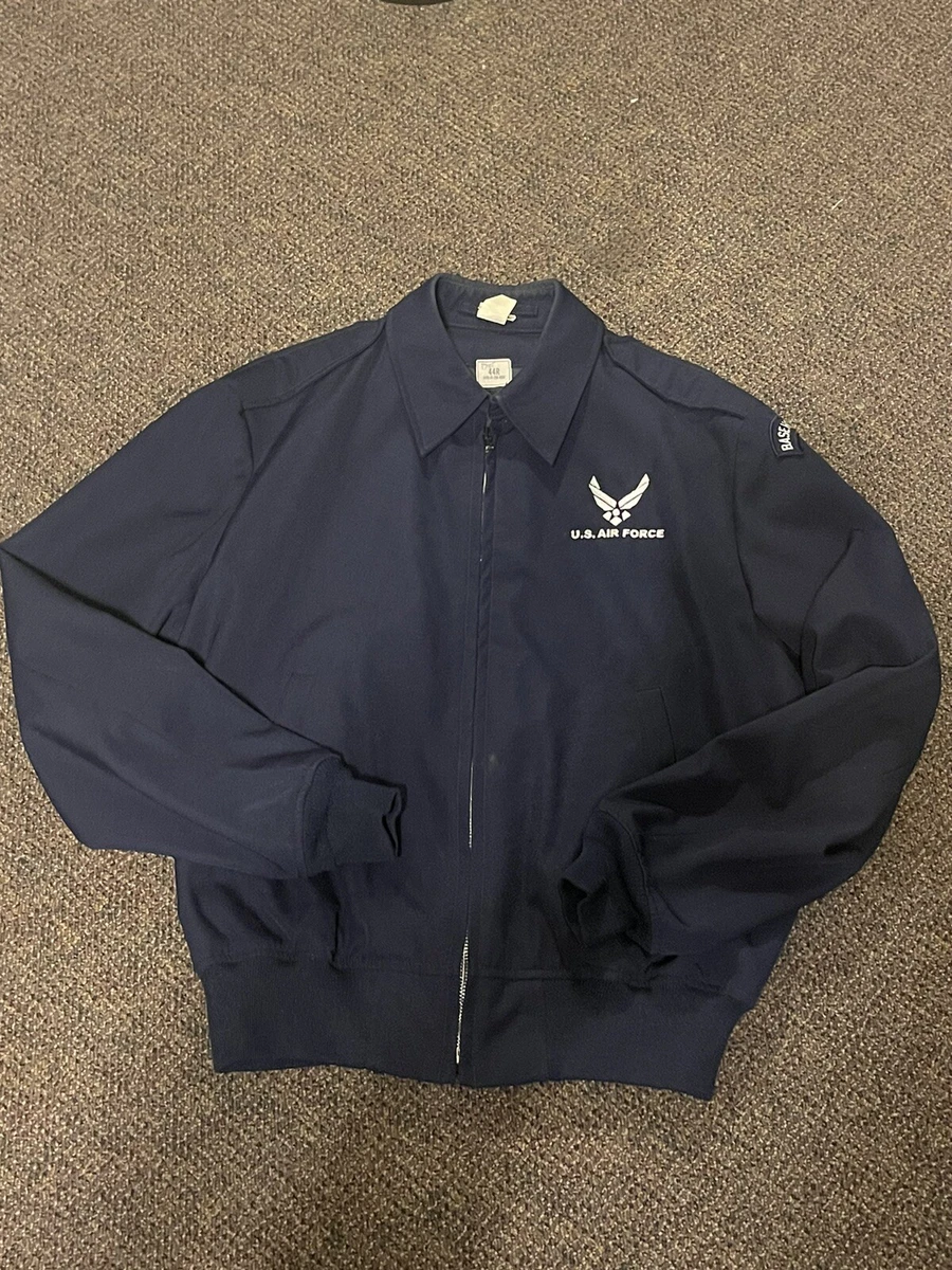 US Air Force Lightweight Utility Jacket Logo Full Zip Sz 44R No