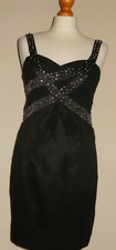 little mistress -  Black Evening / Party Dress - Size 8  