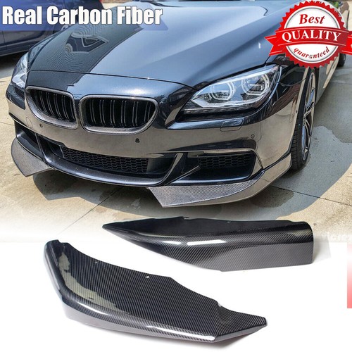 Carbon Fiber Front Bumper Lip Splitter Spoiler for BMW F06 F12 F13 M Sport 12-18 - 第 1/12 張圖片