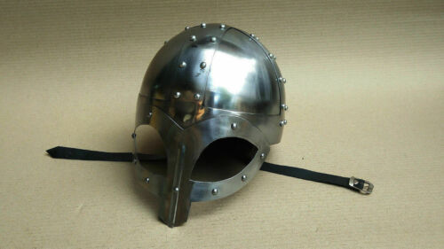 Casque de guerrier viking médiéval casque viking casque de spectacle viking à vendre - Photo 1/4