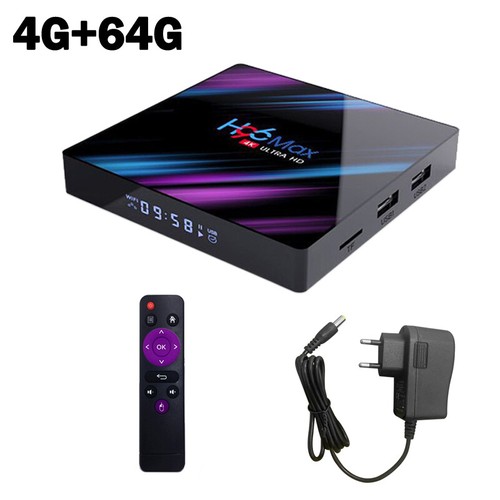 H96MAX Android 10 64GB ROM 4GB RAM 4K WIFI Netzwerk Media Player TV BOX EU Plug - Bild 3 von 11