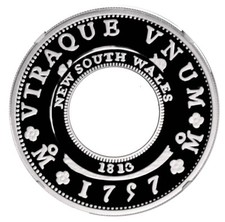 COOK ISL 1 dollaro 2007 argento 1 oz. NGC PF70 '1757 nuovo dollaro Holey Galles del Sud' 