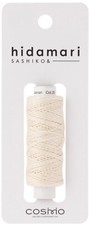 Cosmo Hidamari Sashiko Solid Thread 30 Meters Pearl White