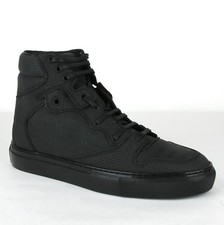  595 Balenciaga Men Black Perforated Leather Hi Top Sneaker 39/US 6 373406 1000