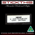 <!--F#f_0-->Wiper Motor Decal Sticker - Holden HQ HJ HX GTS Monaro Sandman Premier (Lucas)<!--F/-->