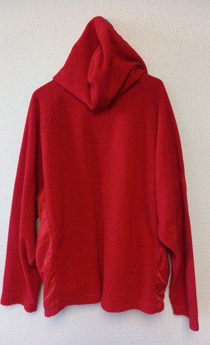 Vintage Nautica Jeans Company Fleece Pullover Hoodie Red XL - Picture 2 of 6