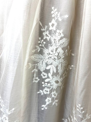 Boho Cottage Core Festival Embroidered Bohme Lace Sheer Maxi Skirt, Women's S - Picture 3 of 15