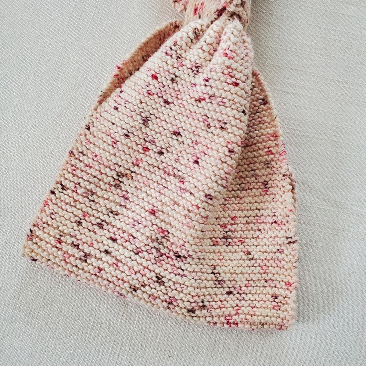Misha & puff sledding scarf wool adult dusty rose confetti