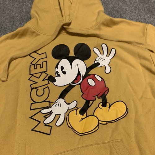 Disney Mickey Logo Hoodie Pullover Sweatshirt Women's Sz XS - Picture 5 of 8