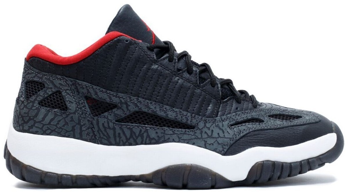 Jordan 11 Retro IE 2003 Low Black Charcoal Red for Sale