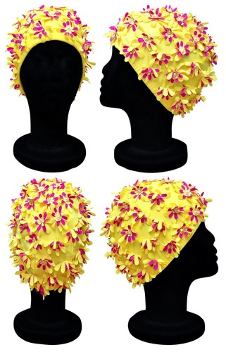 BLUE REEF Aries Polyester Elasticated Swimming Hat Flower Cut Out Multicolour - Picture 36 of 41