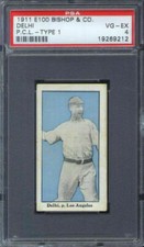 1911 E100 Bishop & Co. Flame Delhi PSA 4 Los Angeles Angels PCL