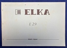 Original Elka E29 Schematic Manual