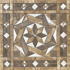 36" x 36" Tile Medallion Deco - Daltile Esta Villa  Affinity tile series
