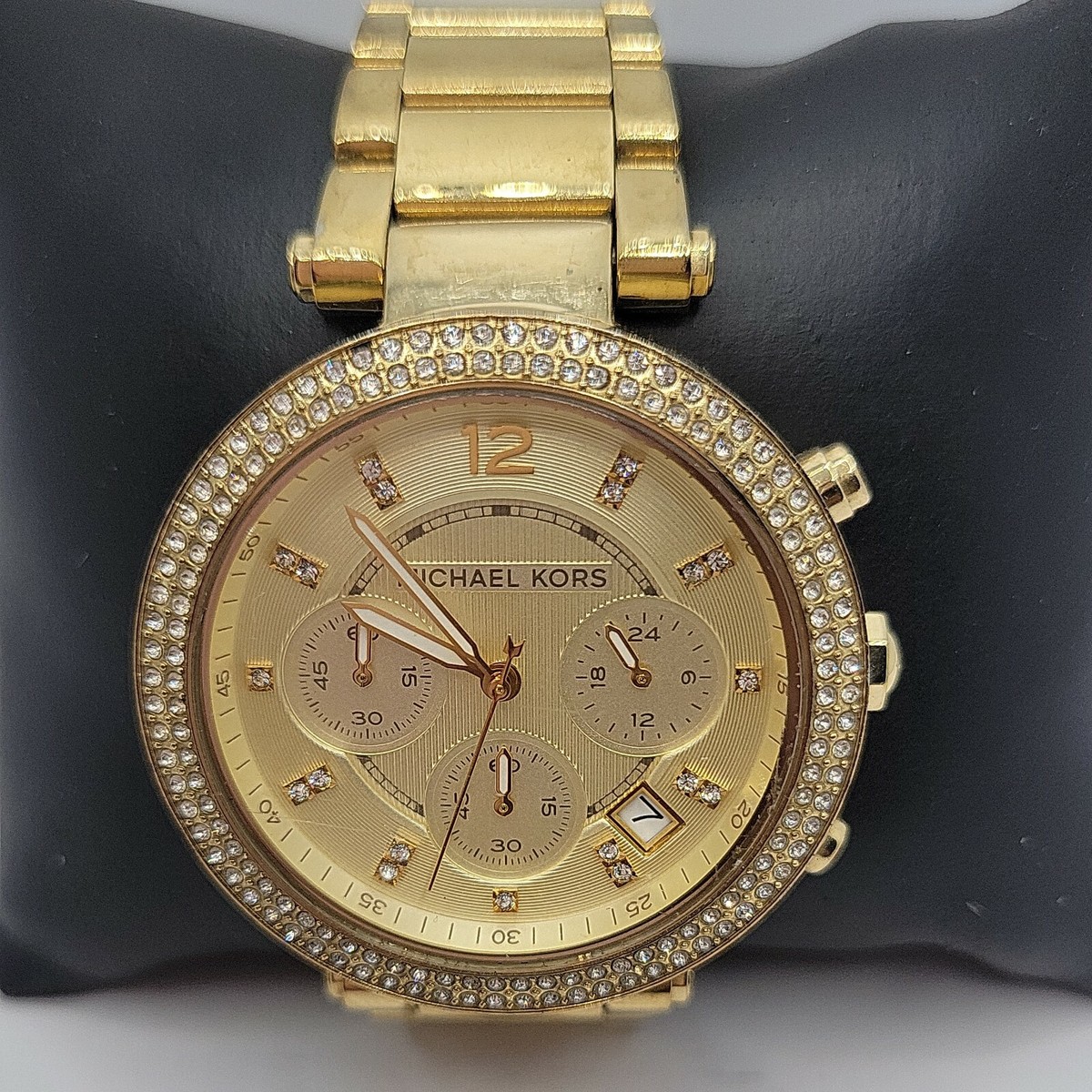 Michael Kors 腕時計 MK5354 Michael Kors Pave Parker Gold Tone MK5354 Women's Watch | eBay