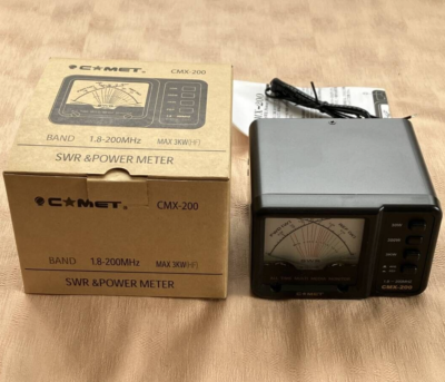 Comet CMX-200 SWR Power Meter Band Black 1.8～200MHz MAX 2KW (HF