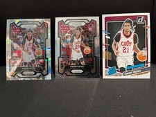 2023 Panini Prizm Cracked Ice /Base Emoni Bates Prizm RC #169/Base#205 Cavaliers