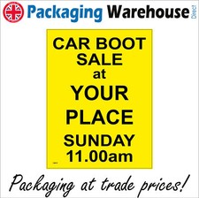 CM079 CAR BOOT SALE AT  PERSONALISED YOUR PLACE DATE TIME LOCATION MONTH SIGN