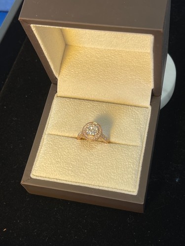 NWT 14K ROSE GOLD DIAMOND RING