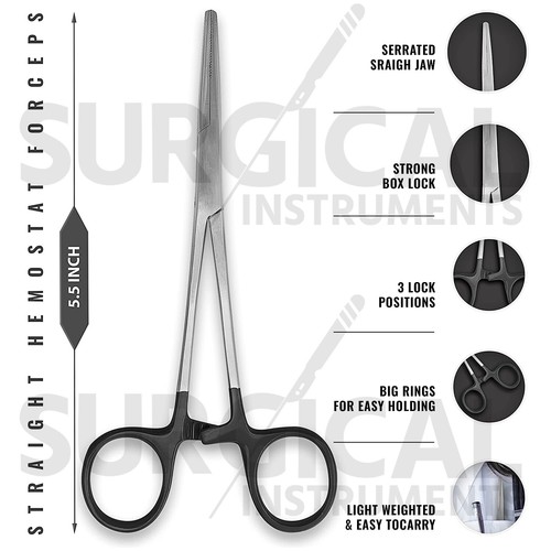 9 Pcs Diagnostic Nurse Set Kit Ideal for EMT, Nursing, EMS, & Students ( Black ) - Picture 6 of 9