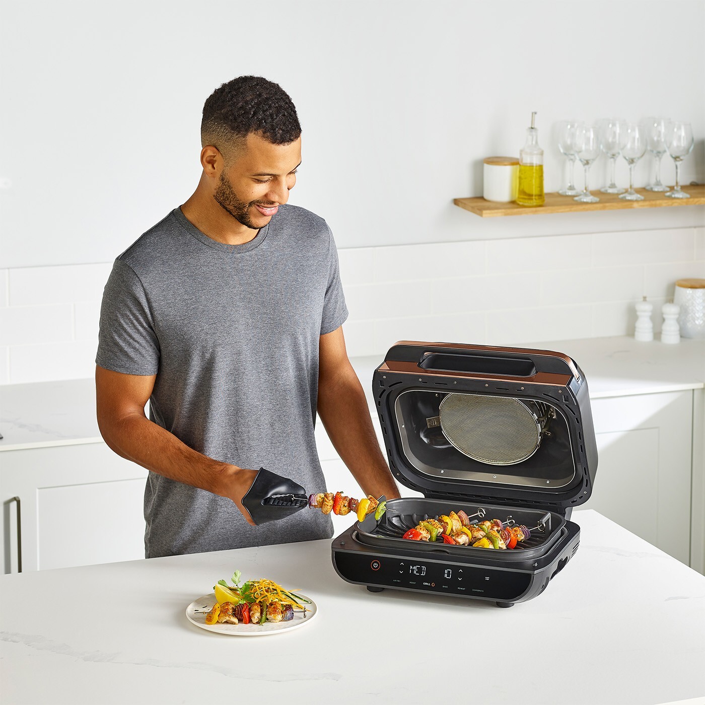 Ninja Foodi MAX Health Grill & Air Fryer AG551UKDBCP Certified