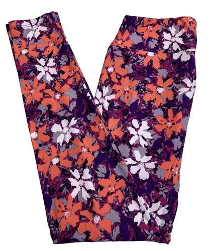Jupe LuLaRoe Cassie Taille L Noir Avec Motif Papillon Orange Et Violet - Neuf Avec étiquettes