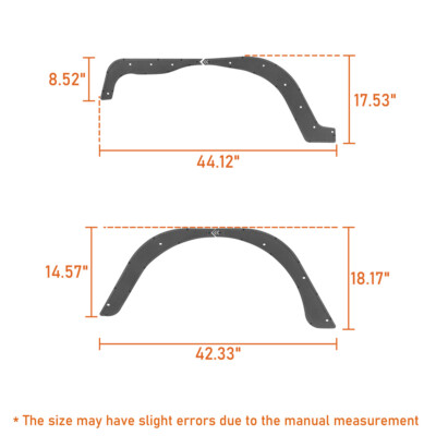 Jeep TJ Flat Fender Flares for 1997-2006 Jeep Wrangler TJ - Ultralisk 4x4 Jeep TJ Flat Fender Flares for 1997-2006 Jeep Wrangler TJ - Ultralisk 4x4